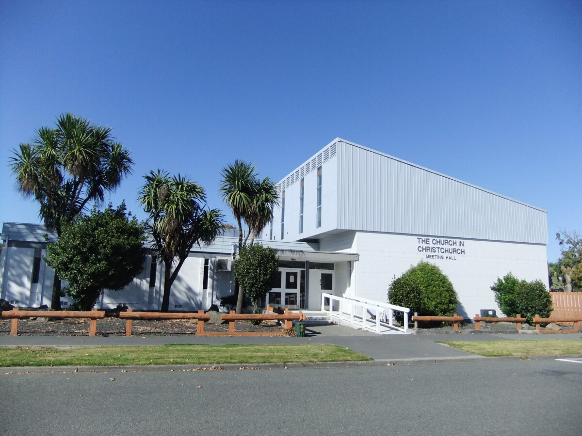 The Church in Christchurch Meeting Hall discoverywall.nz