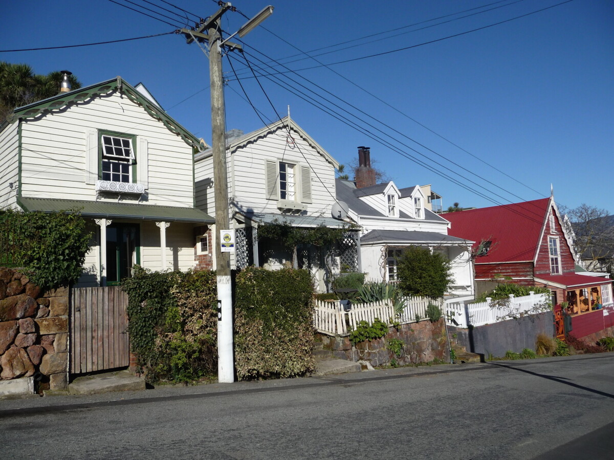 Houses on St Davids Street discoverywall.nz