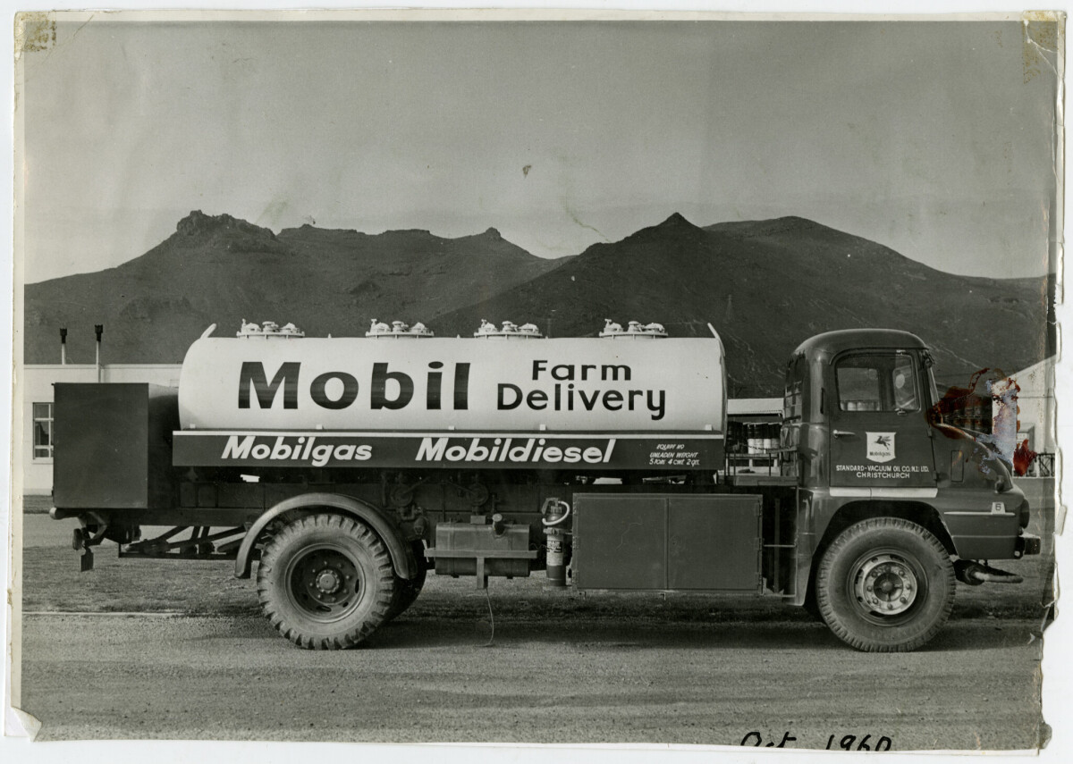 Mobil fuel farm delivery tanker discoverywall.nz