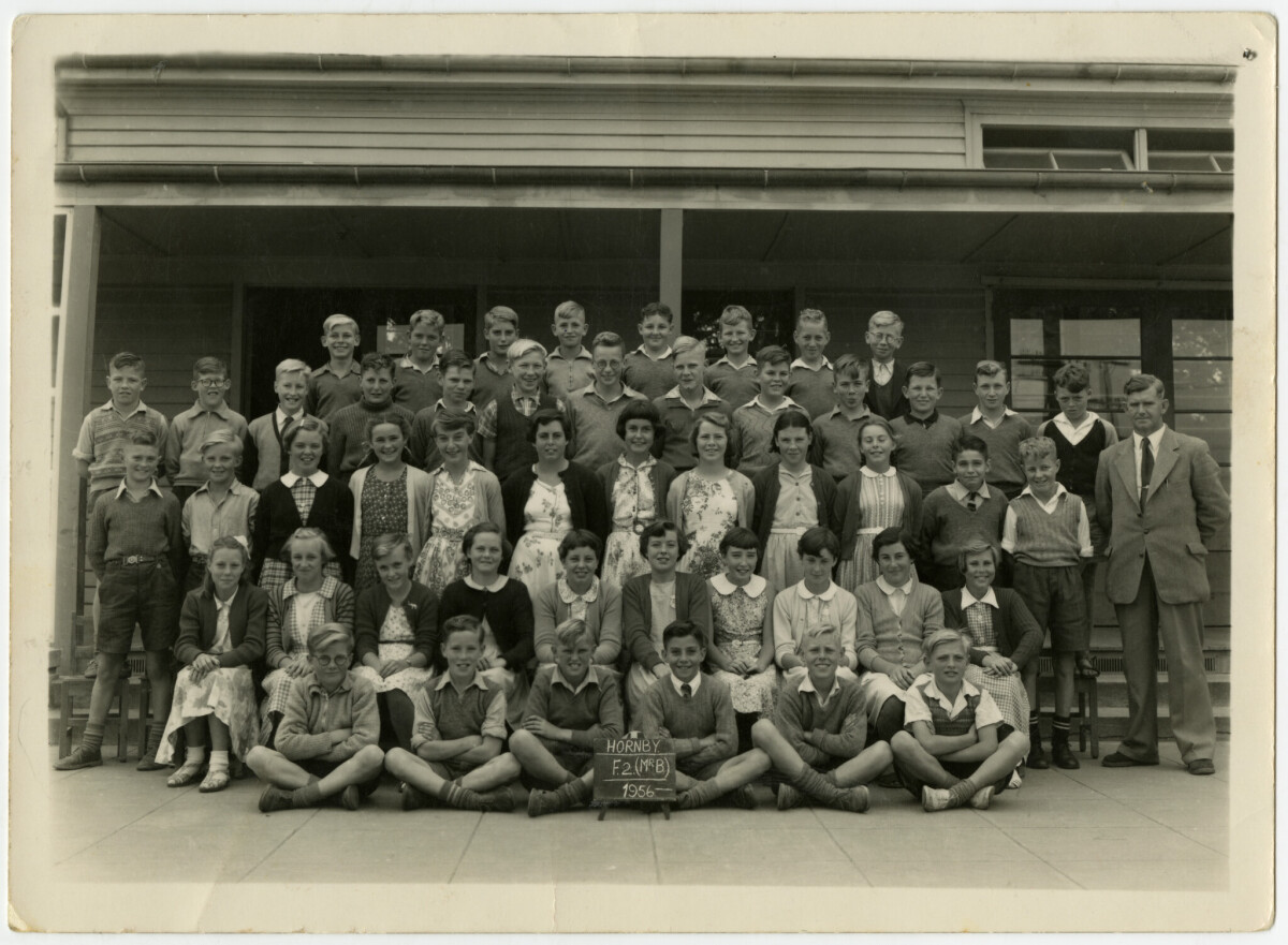 Standard 6, Hornby Primary School, 1956 discoverywall.nz