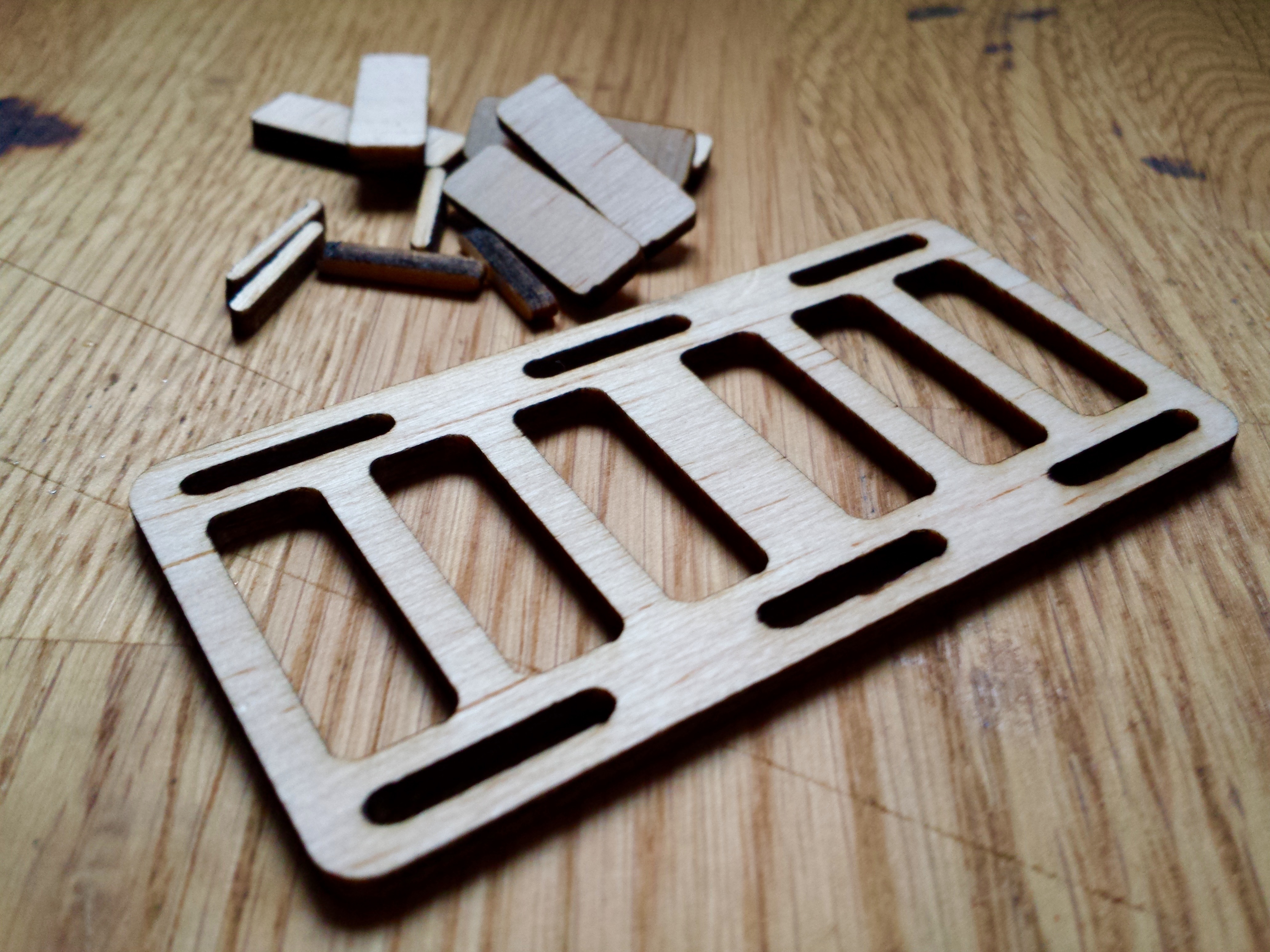 Balsa sheet cutting with 2.8W JTech Laser Cutting Inventables