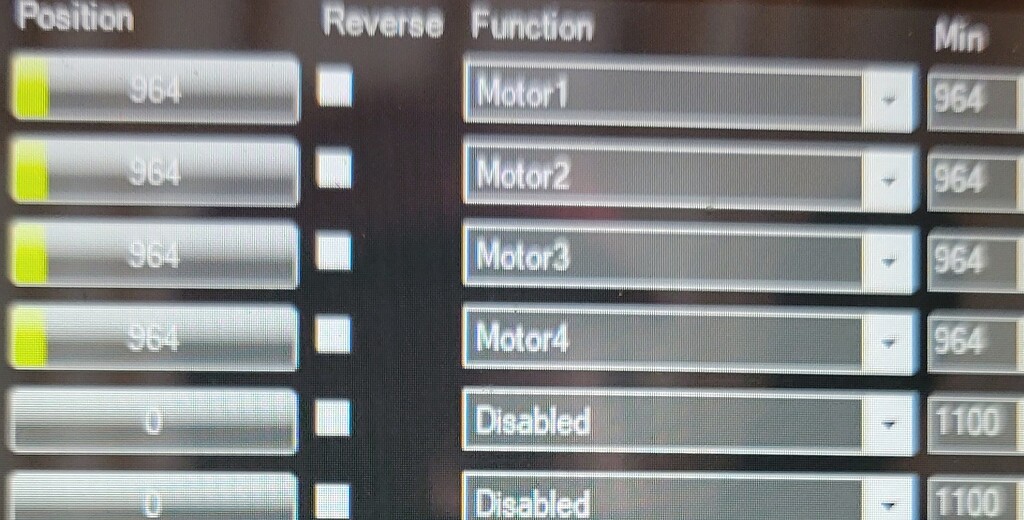 Servo Output / Motor Output settings ArduCopter ArduPilot Discourse