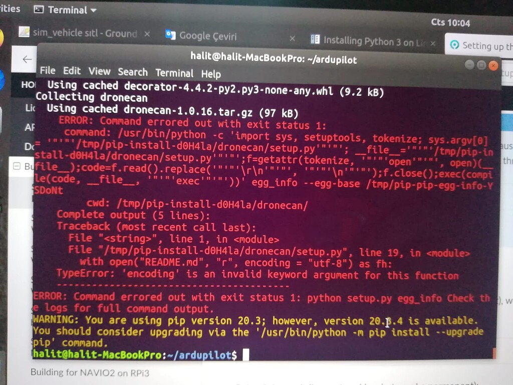 Tools/environment_install/installprereqsubuntu.sh y for SITL