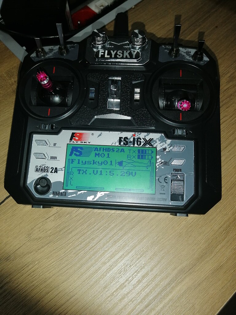 How do I connect the joystick to the mission planner with the receiver