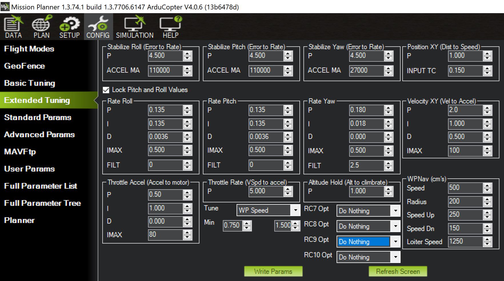 Chan 6 Opt for WP Speed not working Mission Planner ArduPilot Discourse