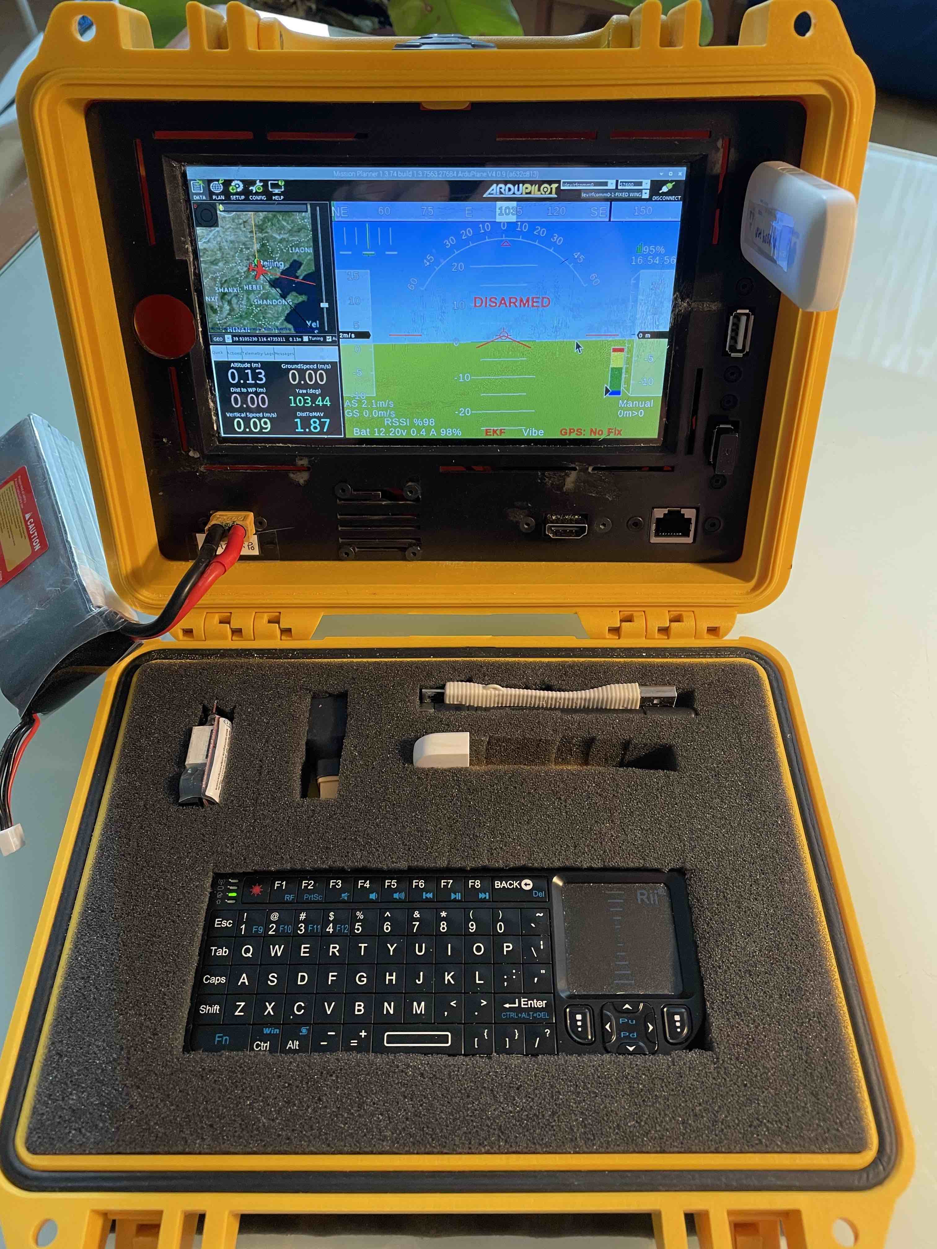 Building a Raspberry Pi 4 + Pelican Case ground station computer for