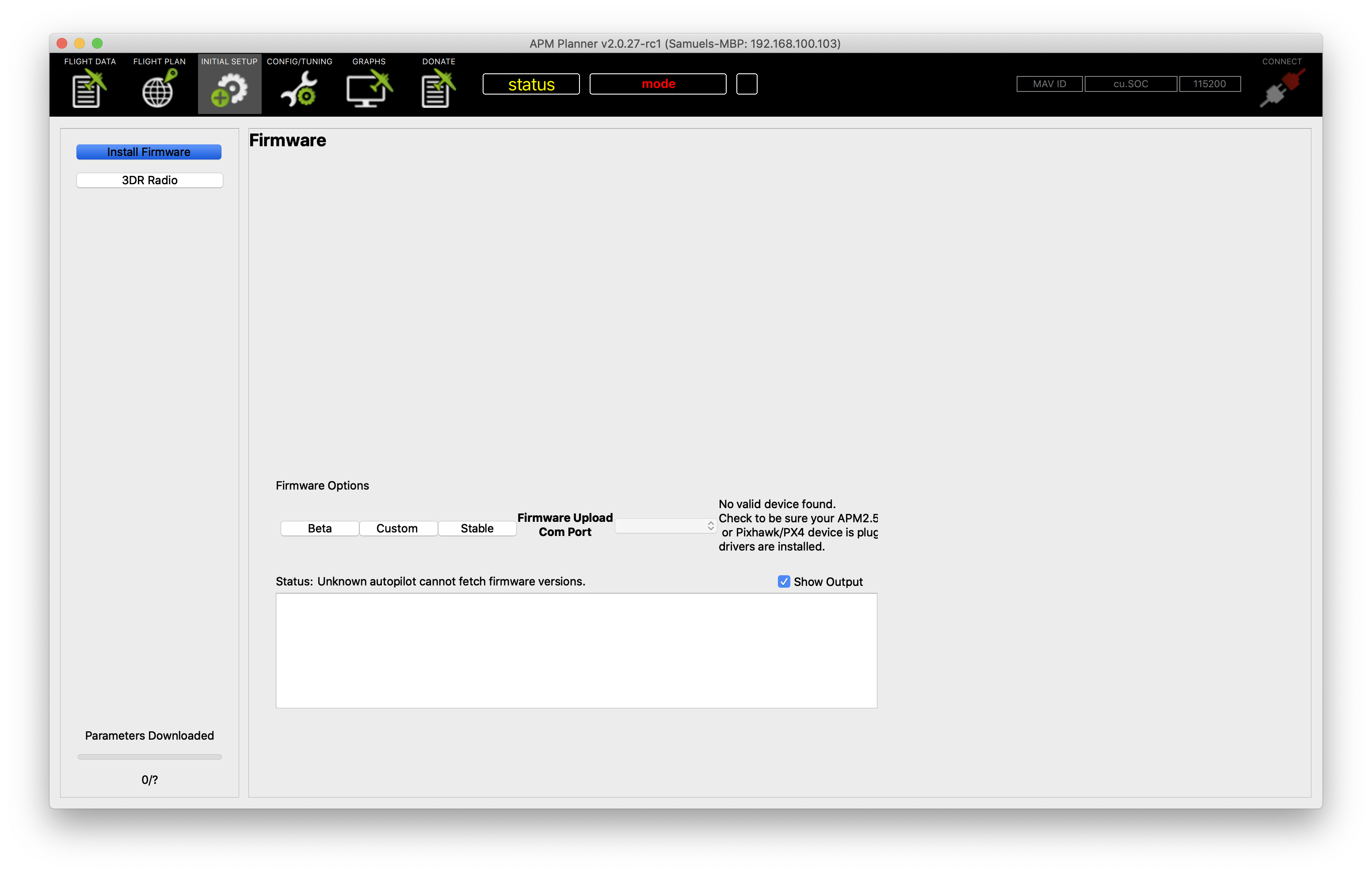 FTDI Drivers with Max OS X 10.15.4? APM Planner 2.0
