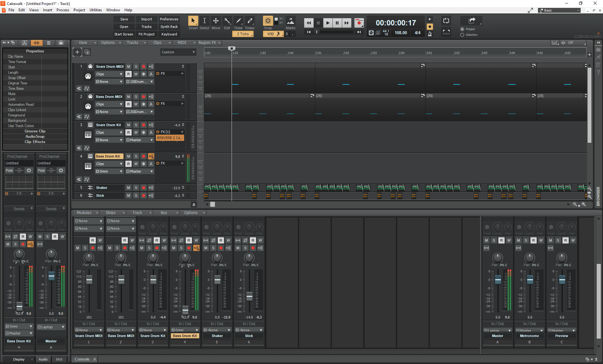 SI Drum Kit maxing out Gain Bar unless -INF - Silent Cakewalk - Q&A