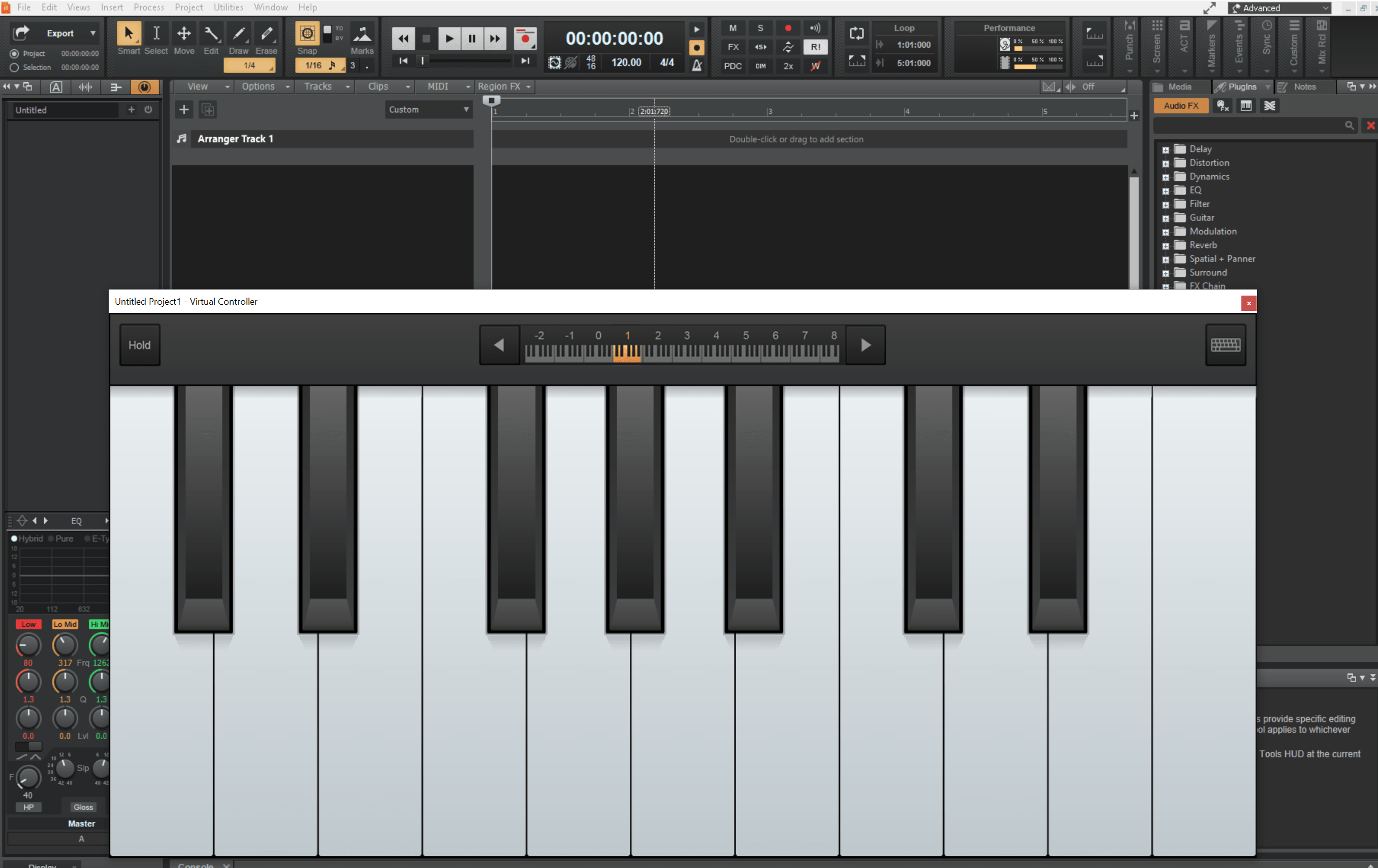 How to disable autosize feature for virtual controller piano keyboard