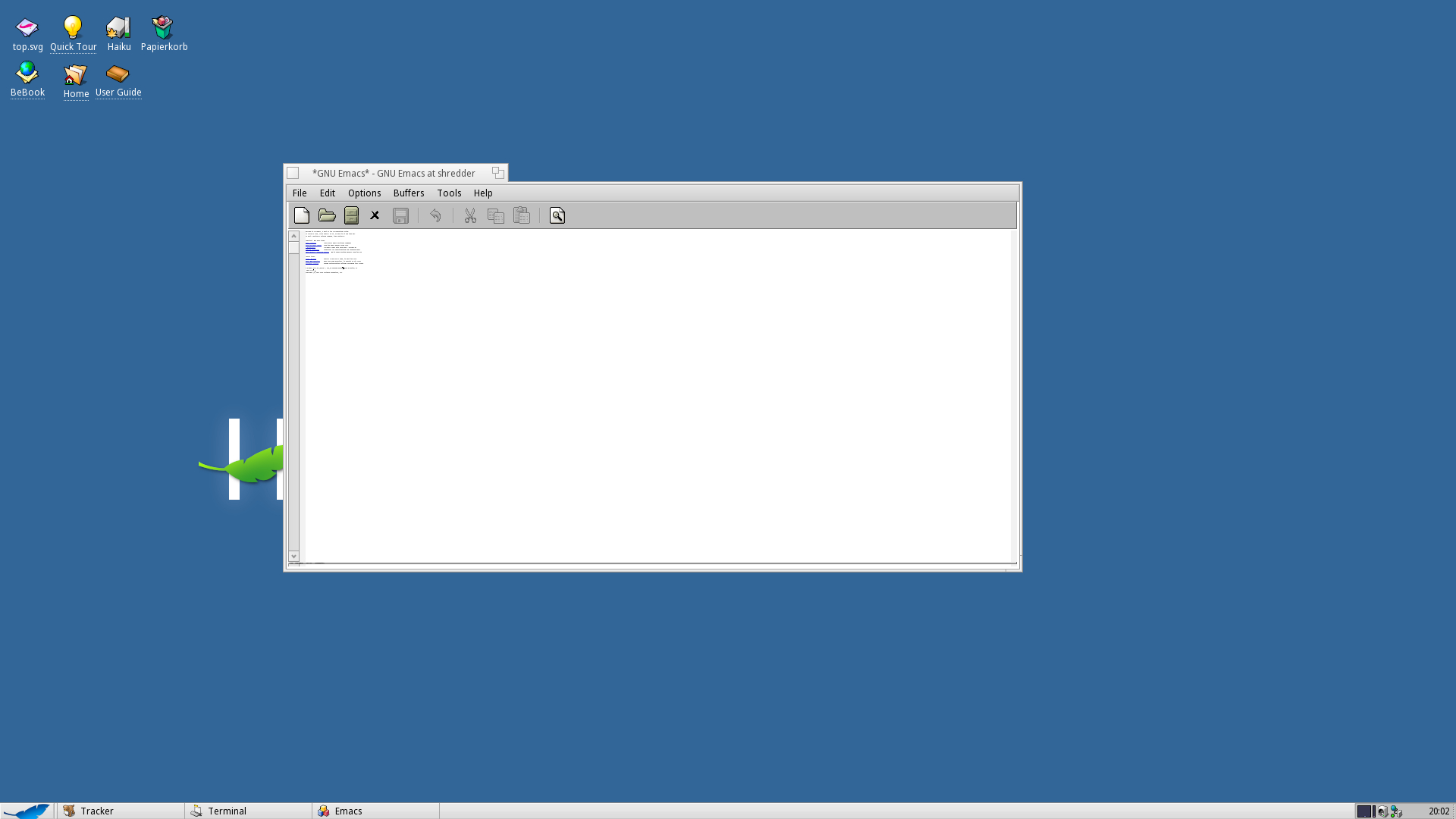 Alt key not working in emacs Software Haiku Community