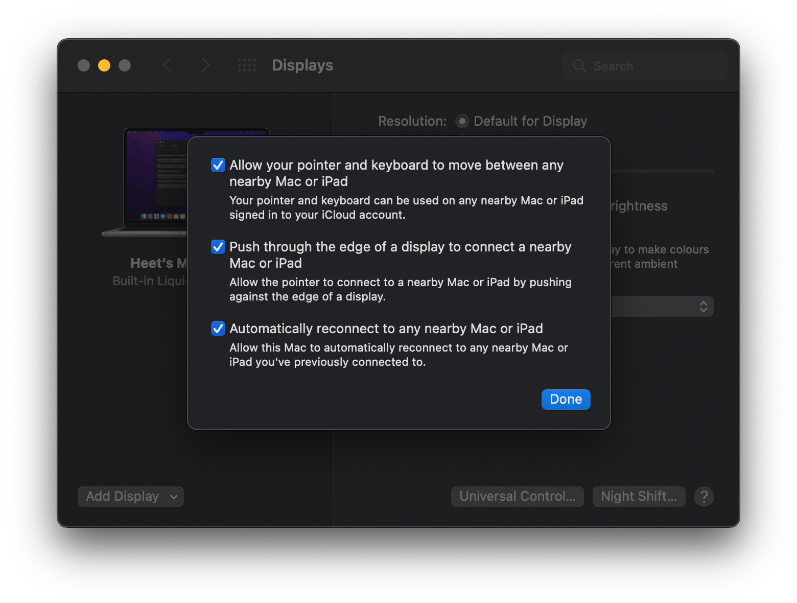 UNIVERSAL CONTROL NOT WORKING Apple Community