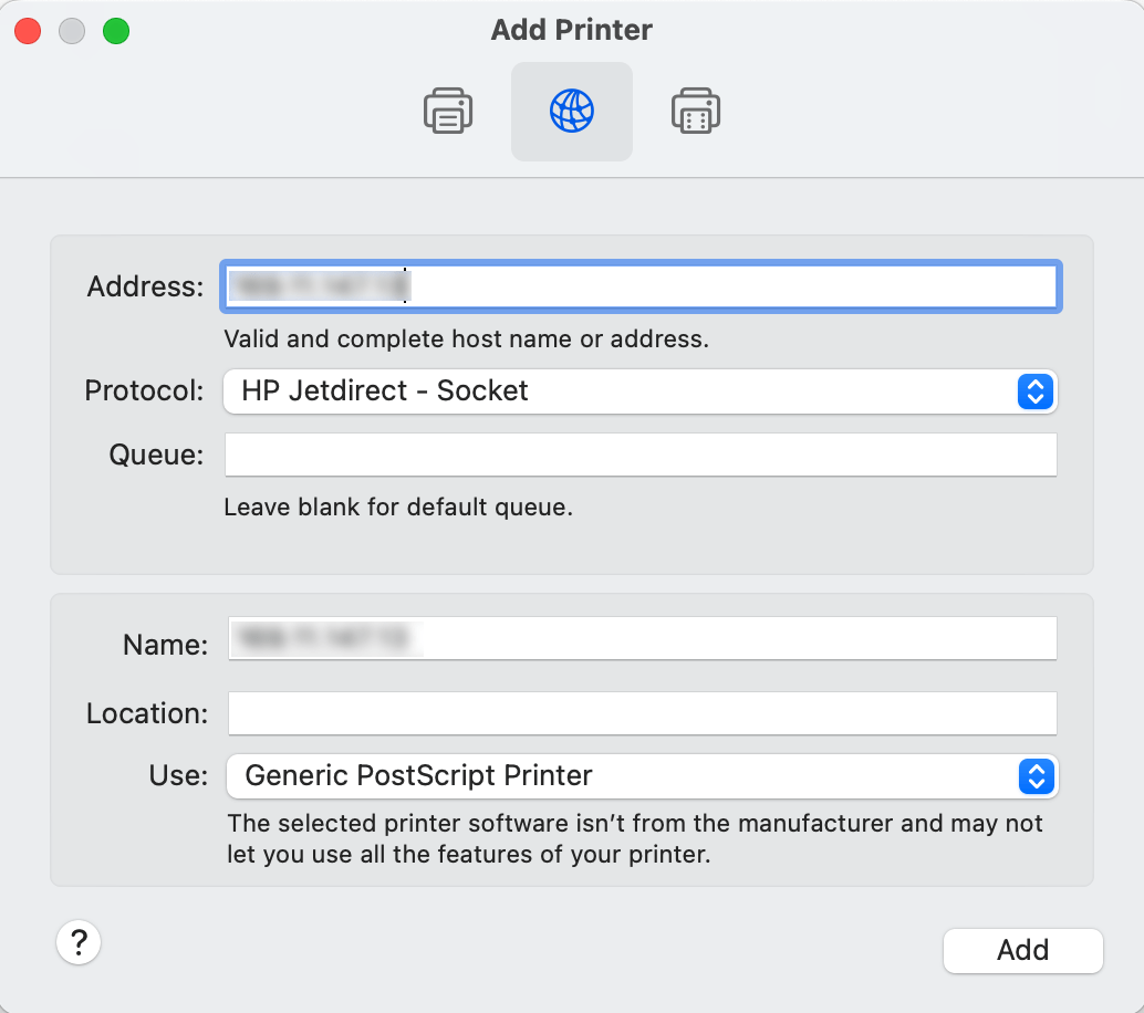 Printer setup Apple Community