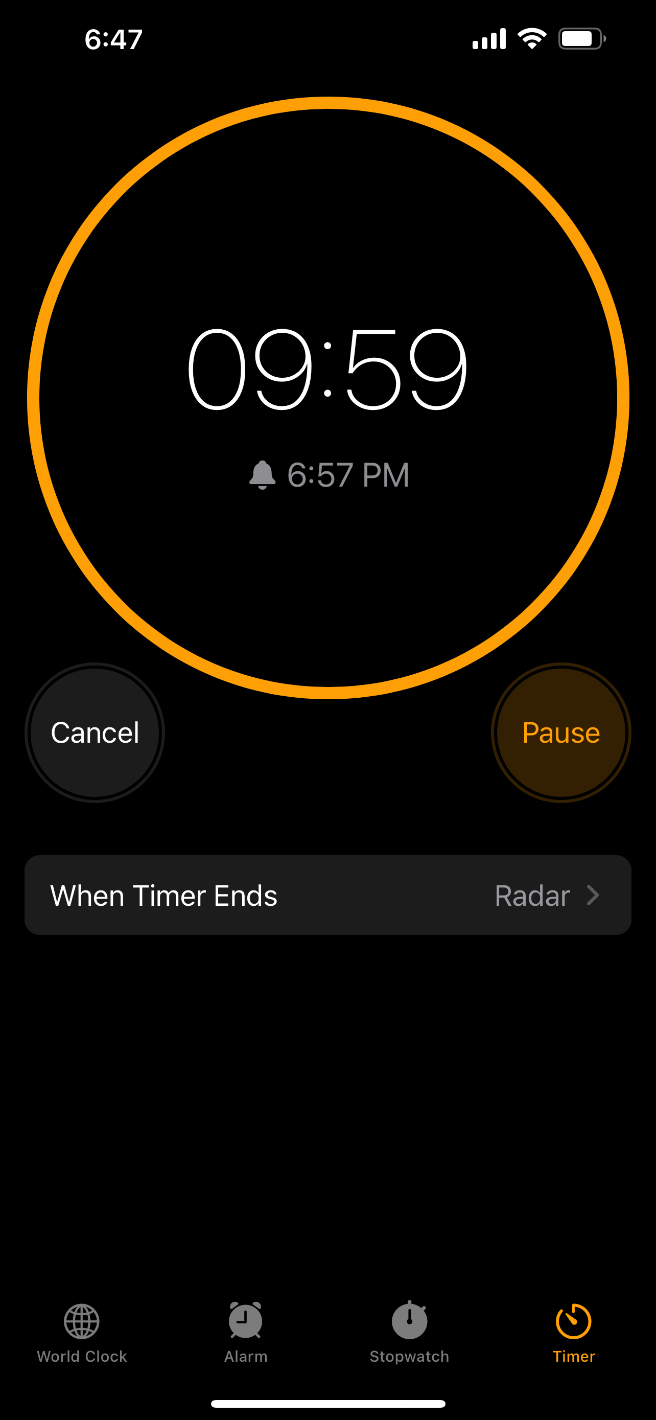 Clock timer no longer shows end time? Apple Community
