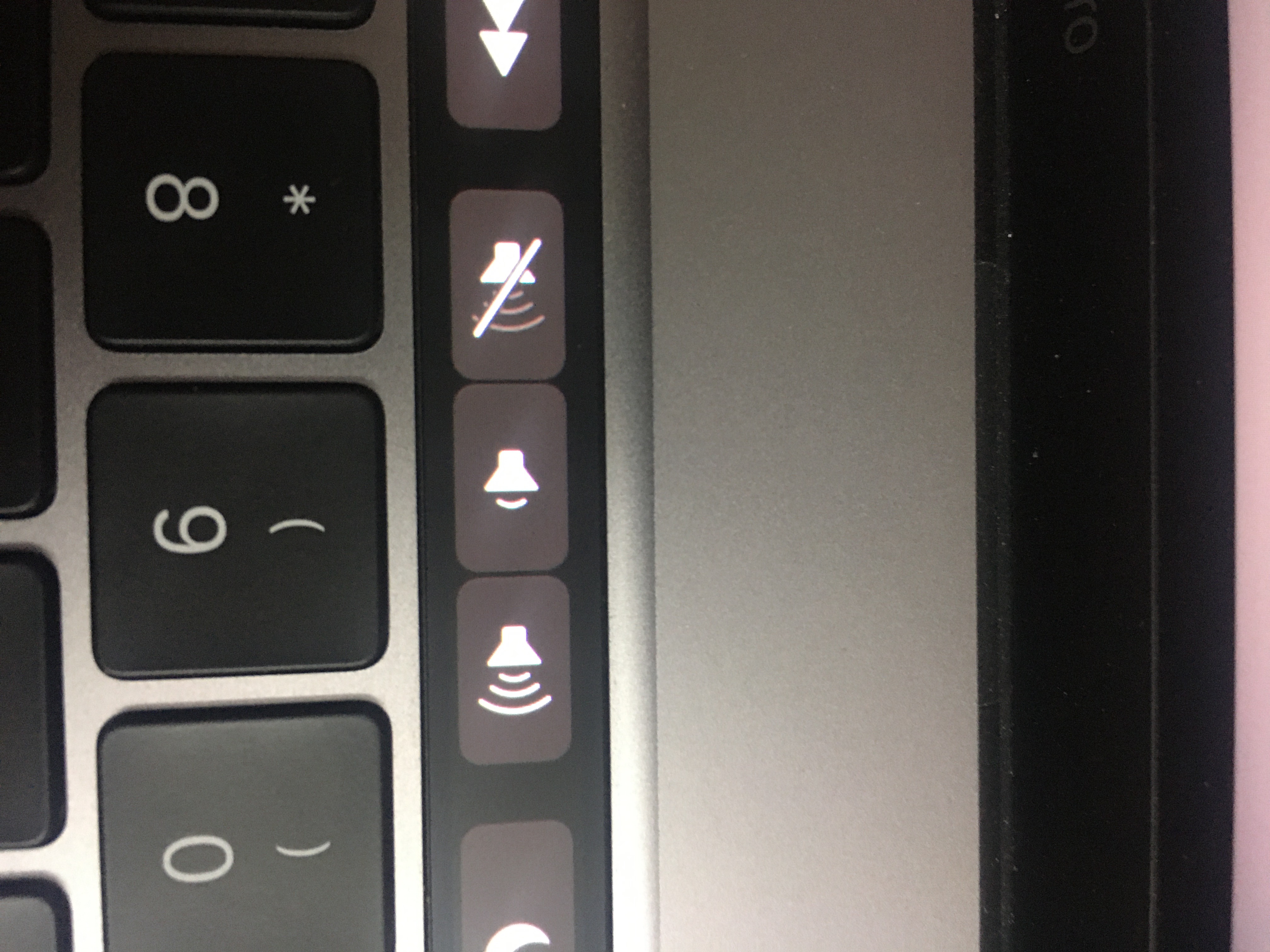 Touch bar volume icon has a slash even wh… Apple Community