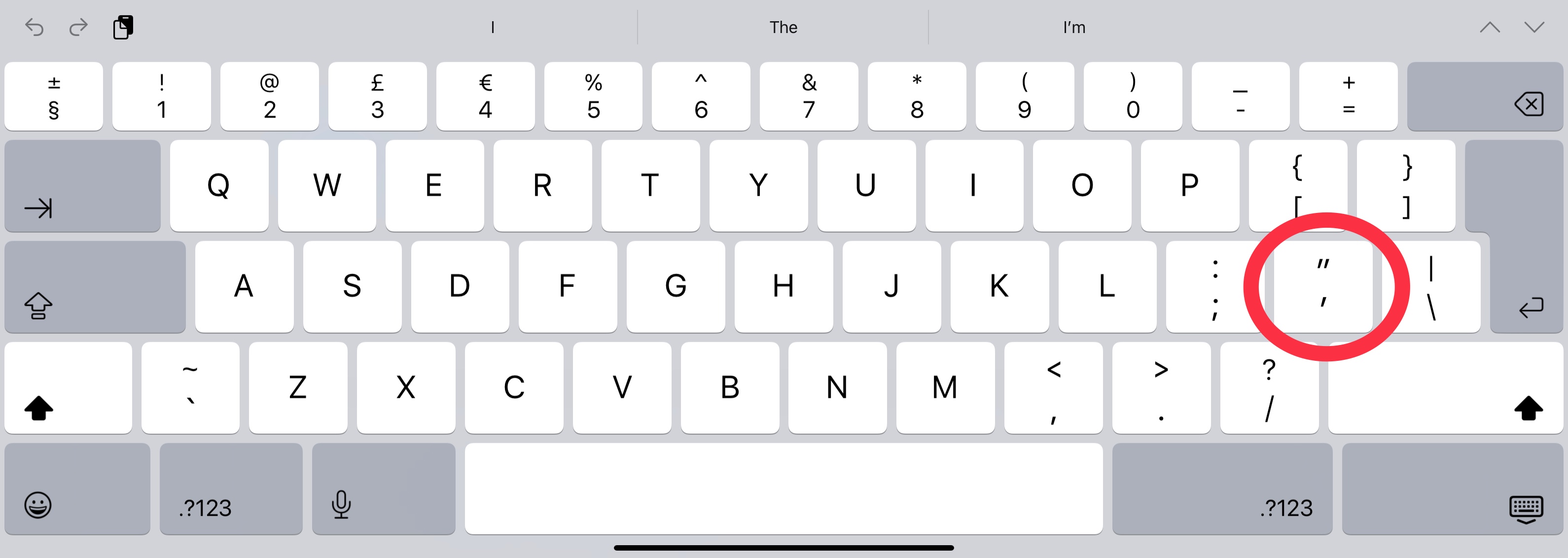How do you type an apostrophe on an ipad? Apple Community