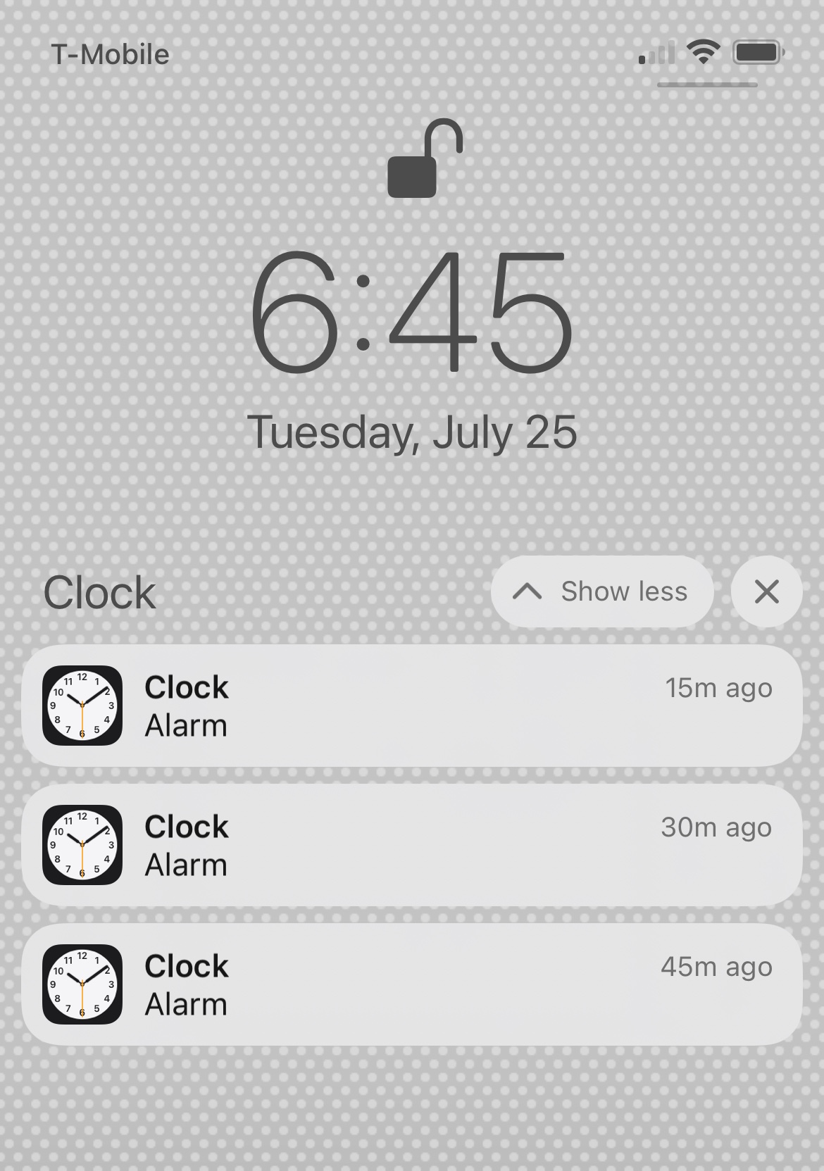 Alarm going off at a time when no alarm i… Apple Community