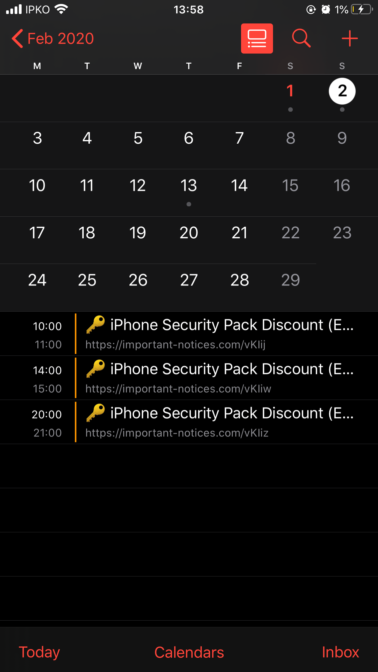 Calendar virus Apple Community