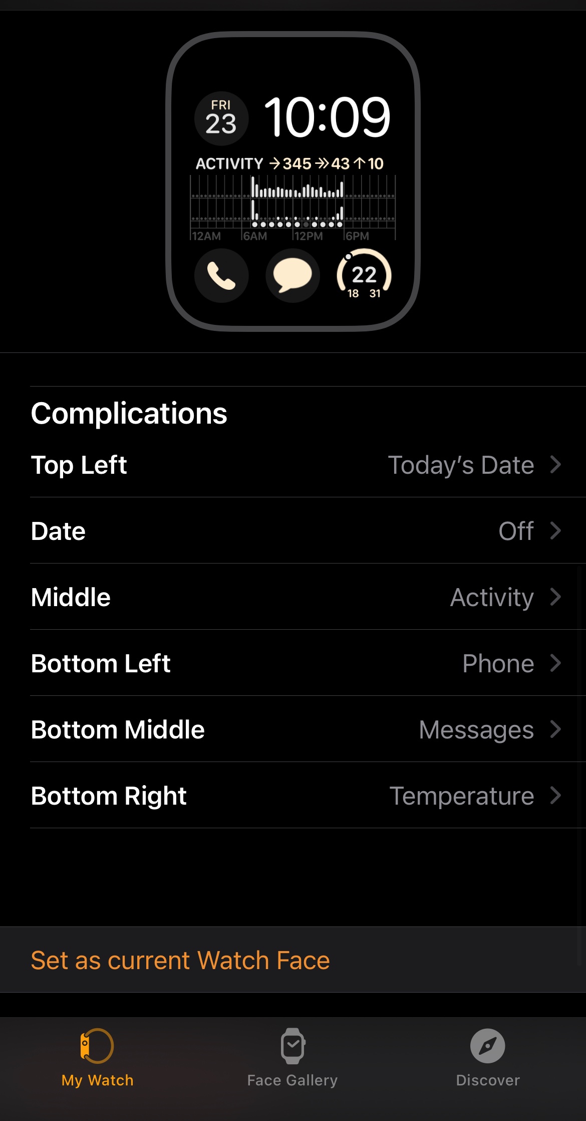 Apple Watch modular face Apple Community