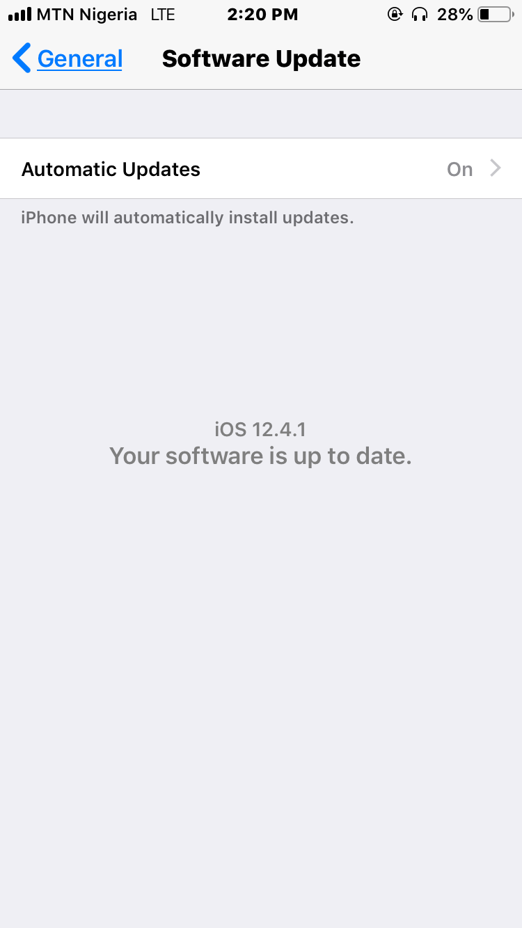 iOS update option doesn't show on my iPho… Apple Community