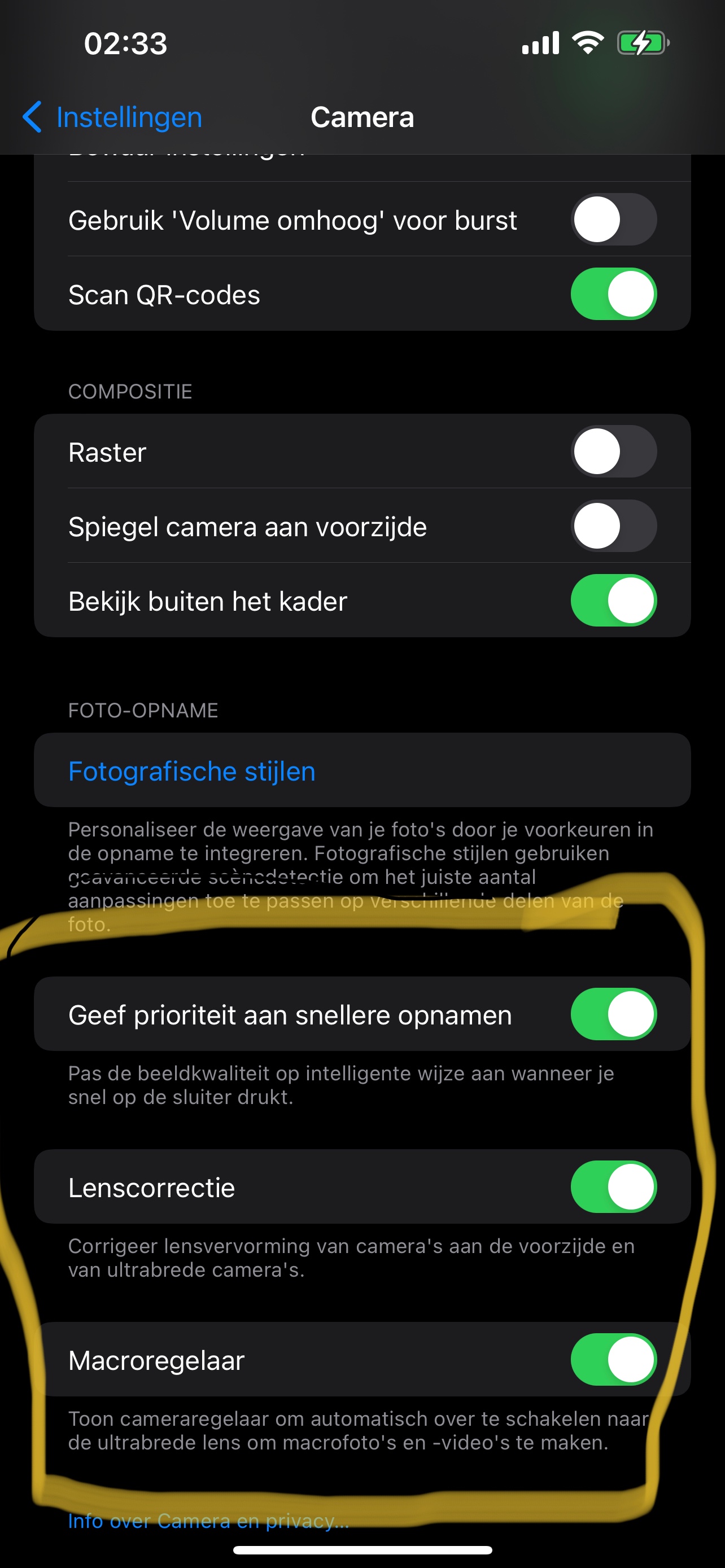Camera scene detection Apple Community