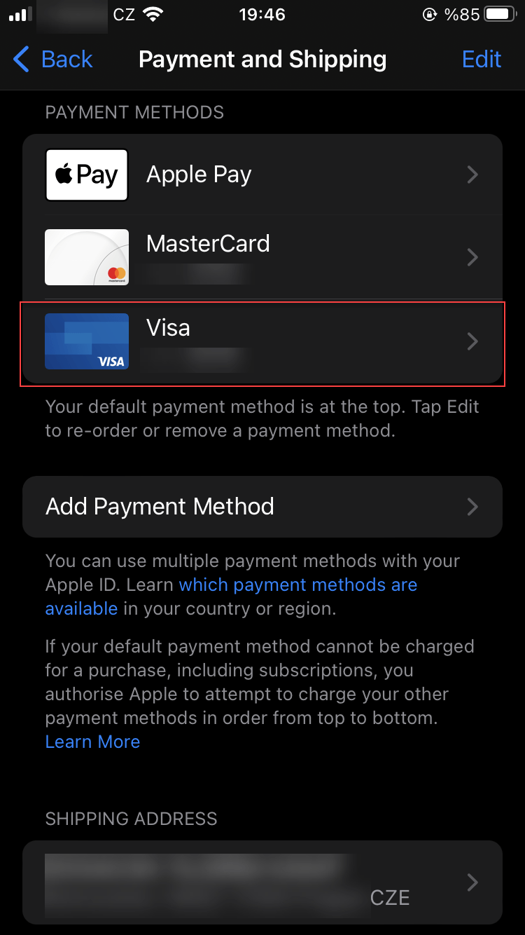 I can not add more than one card to my Ap… Apple Community
