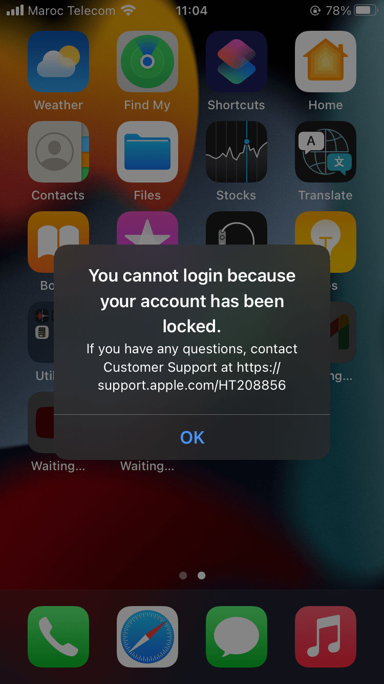 Account is locked Apple Community