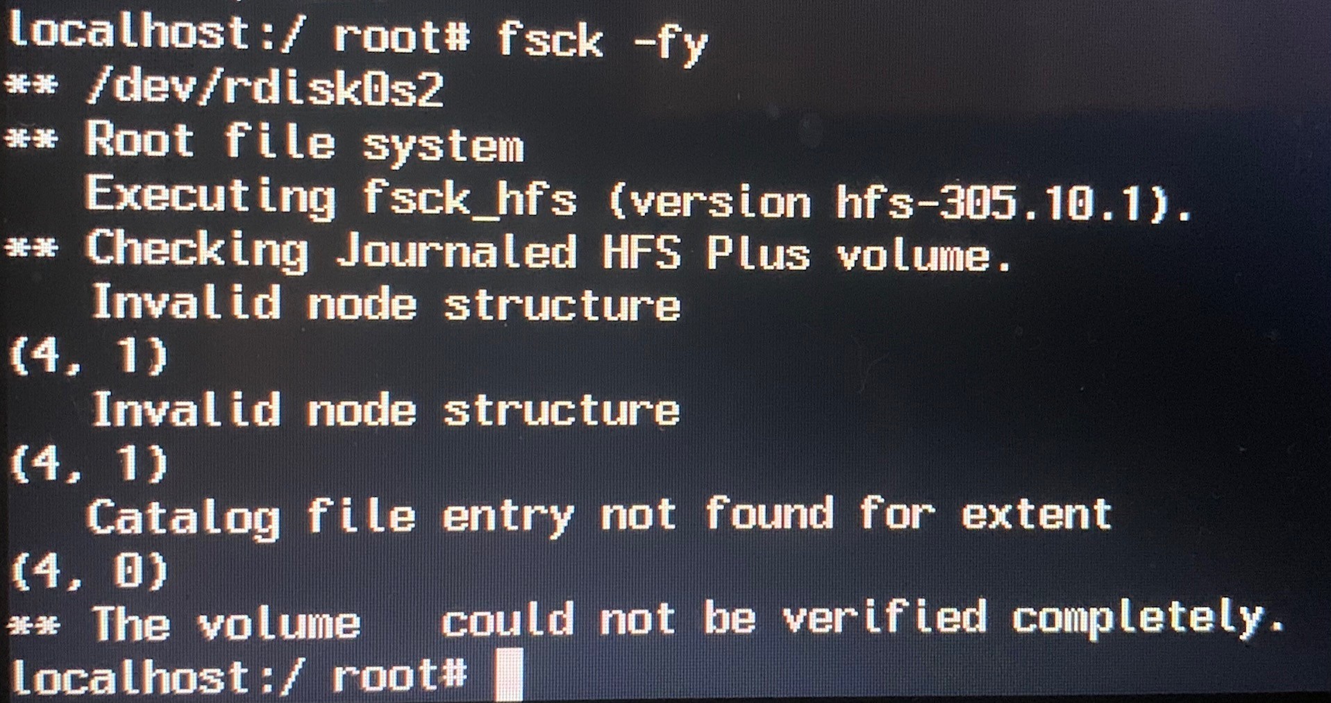 Disk Utility check exit code is 8. Macboo… Apple Community