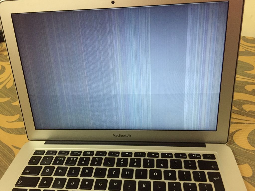 MacBook Air 13' turned grey with lines ou… Apple Community