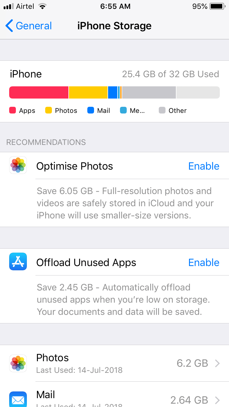iPhone showing wrong internal storage Apple Community