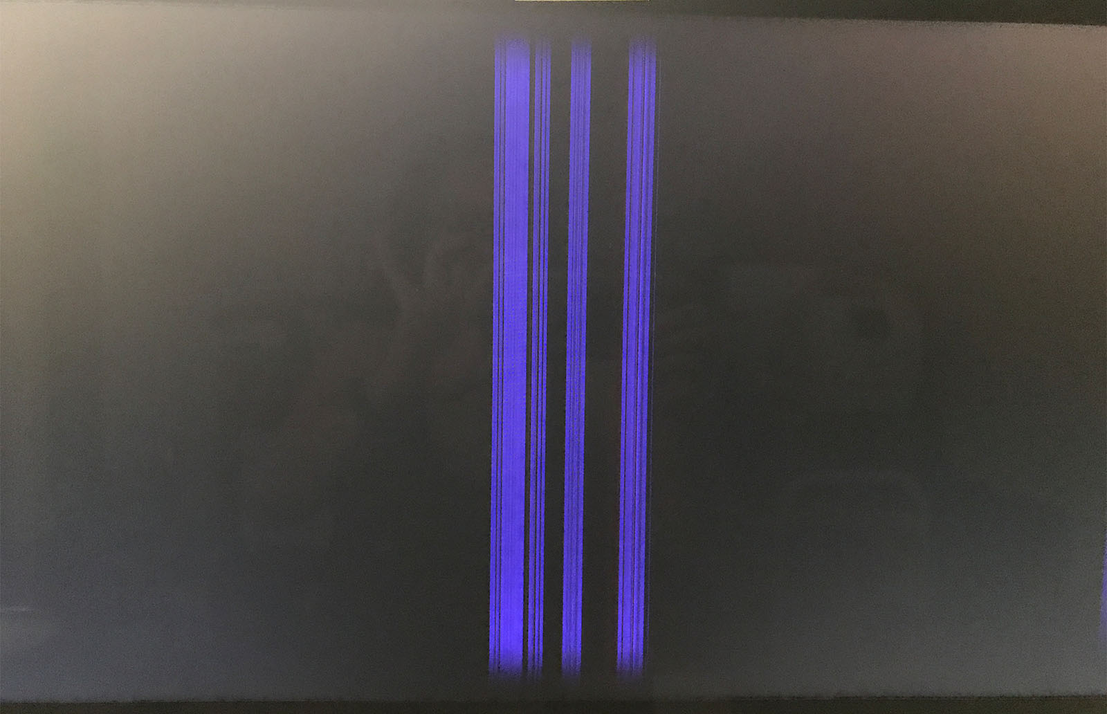 screen black with purple vertical stripe Apple Community