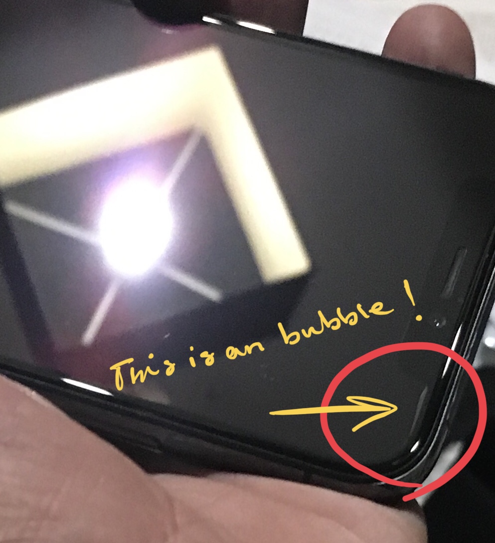 iphone x bubble under screen Apple Community