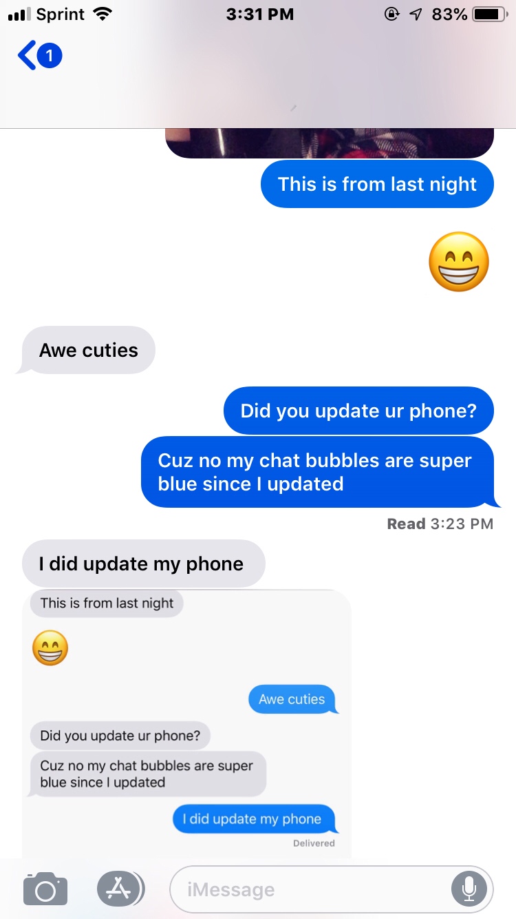 why are my iphone messages dark green Jolyn Mast