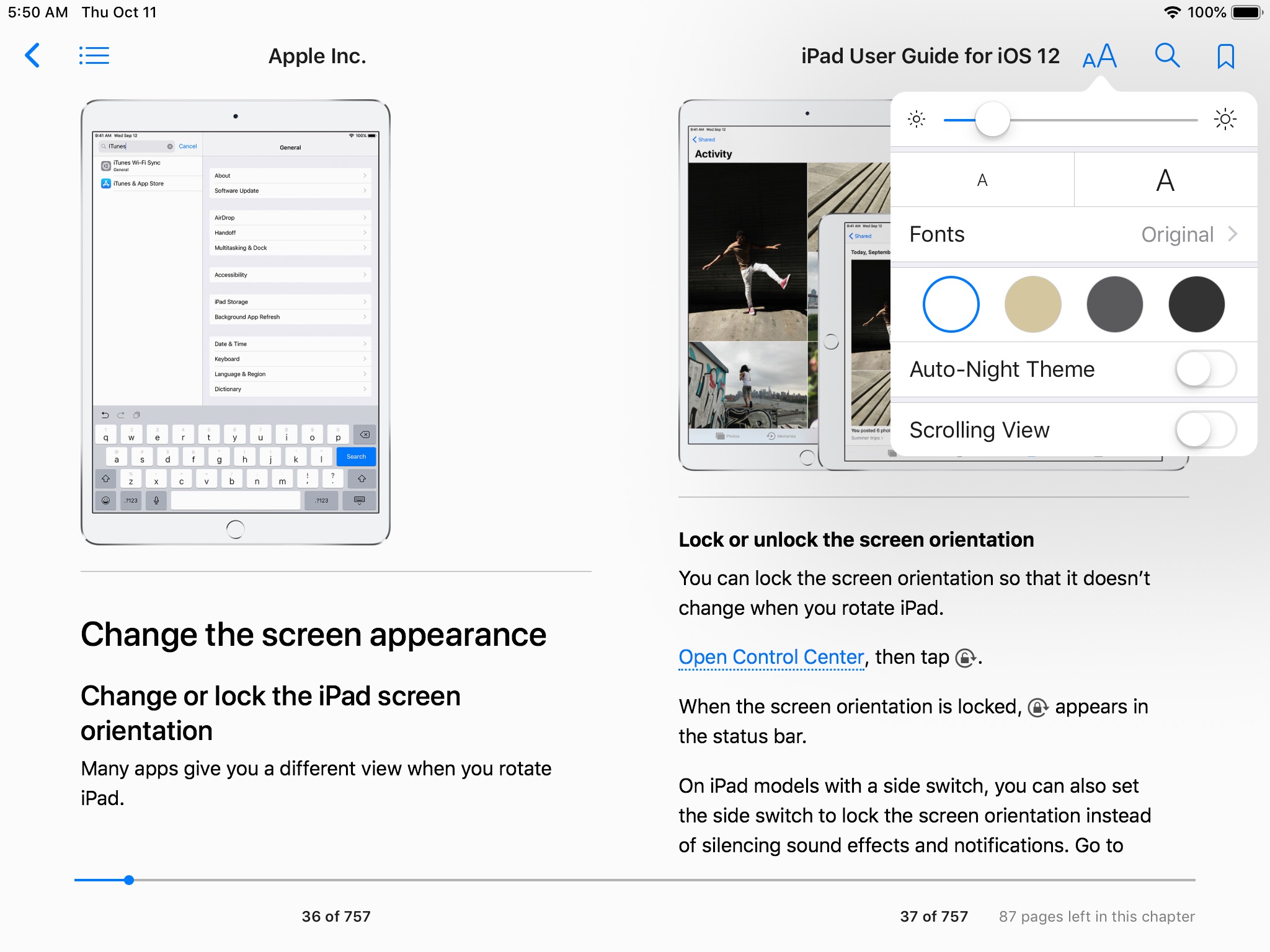 IBooks background on opening Apple Community