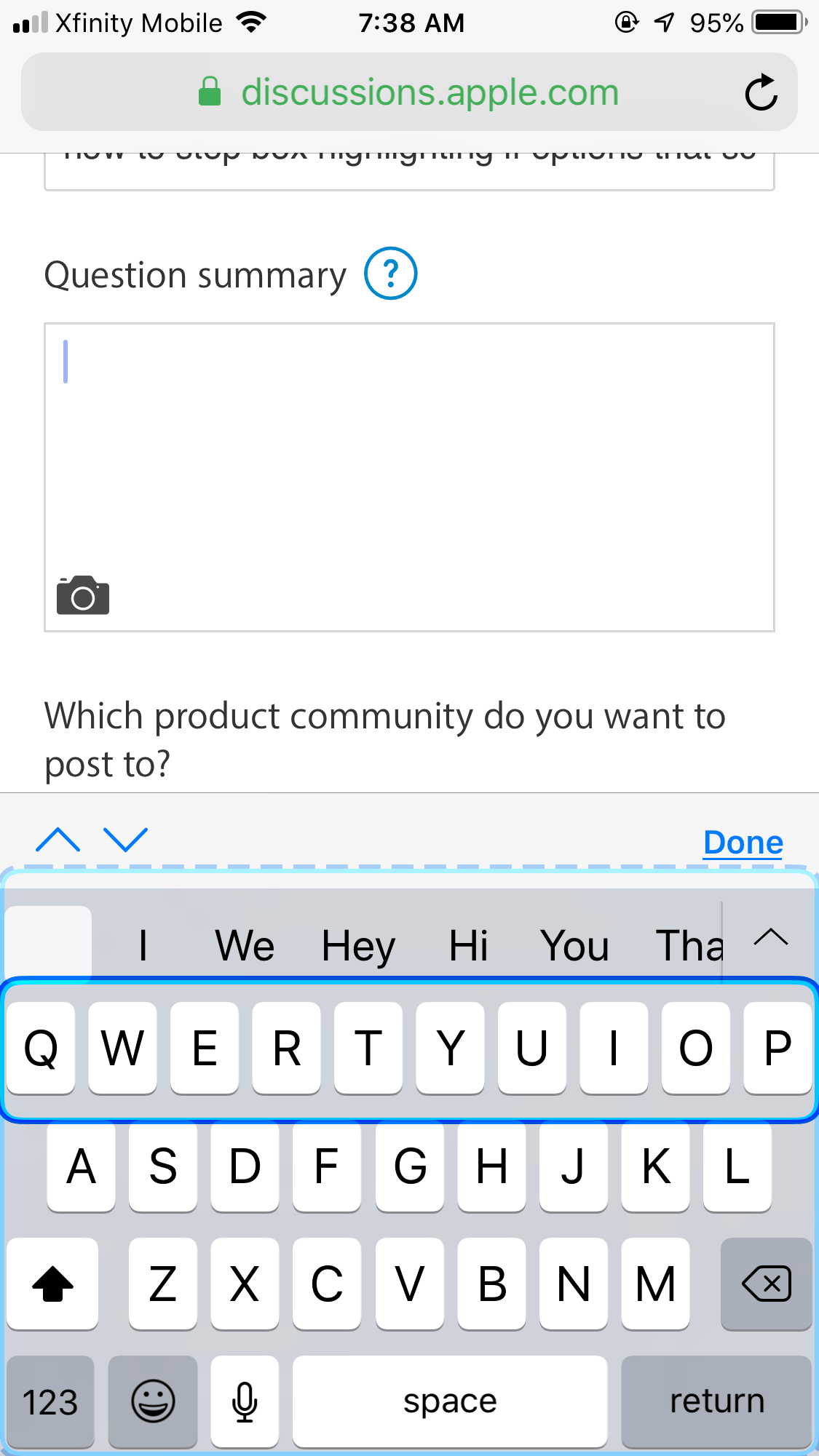 How to remove this blue roaming box on iP… Apple Community