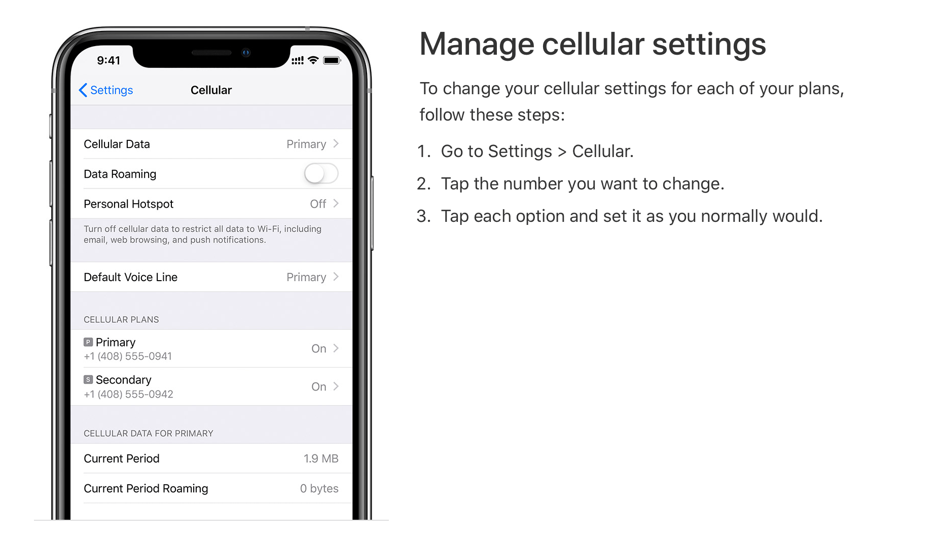 Cellular menu missing on iPhone XS Max Apple Community