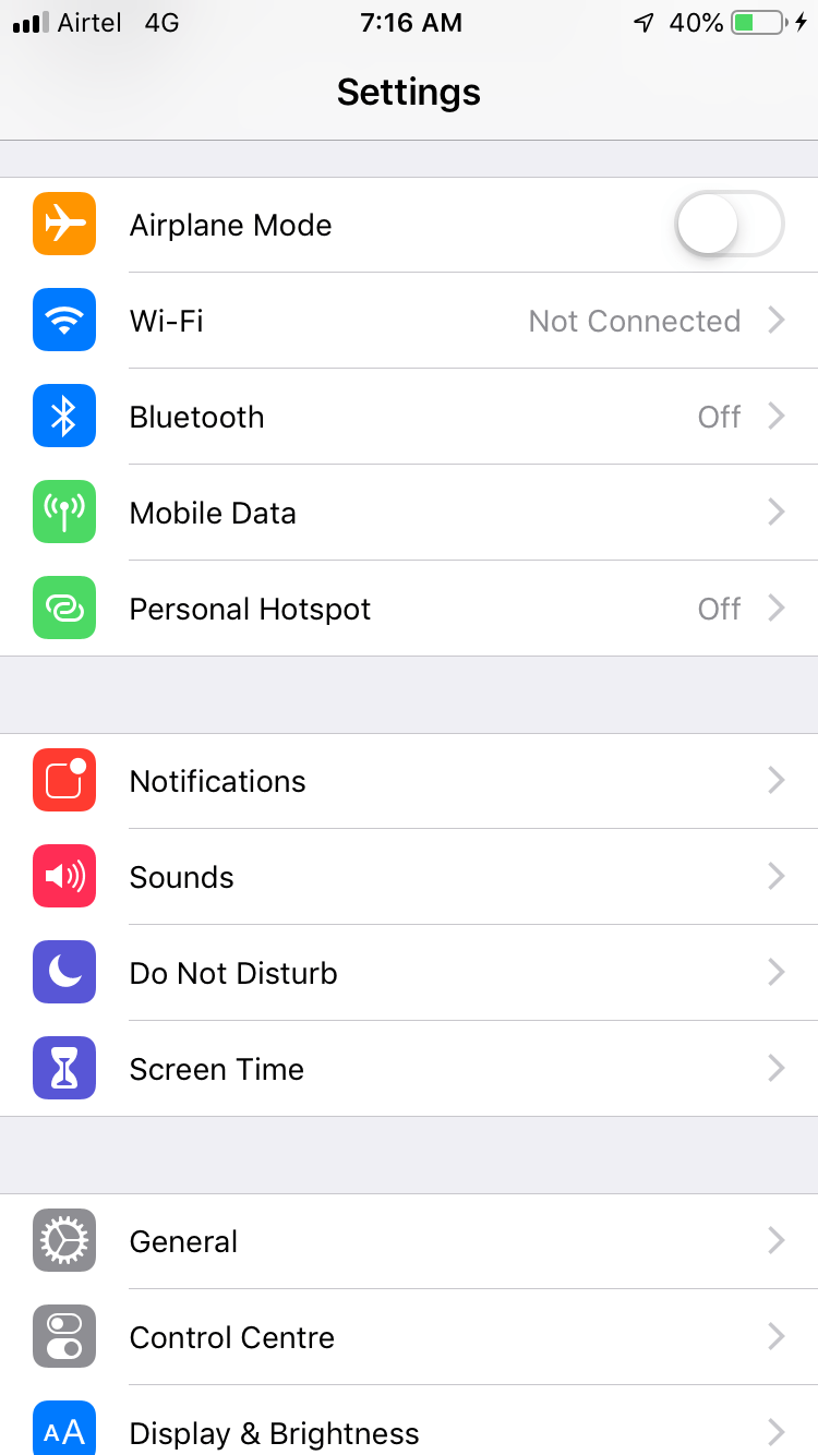 Carrier settings Apple Community