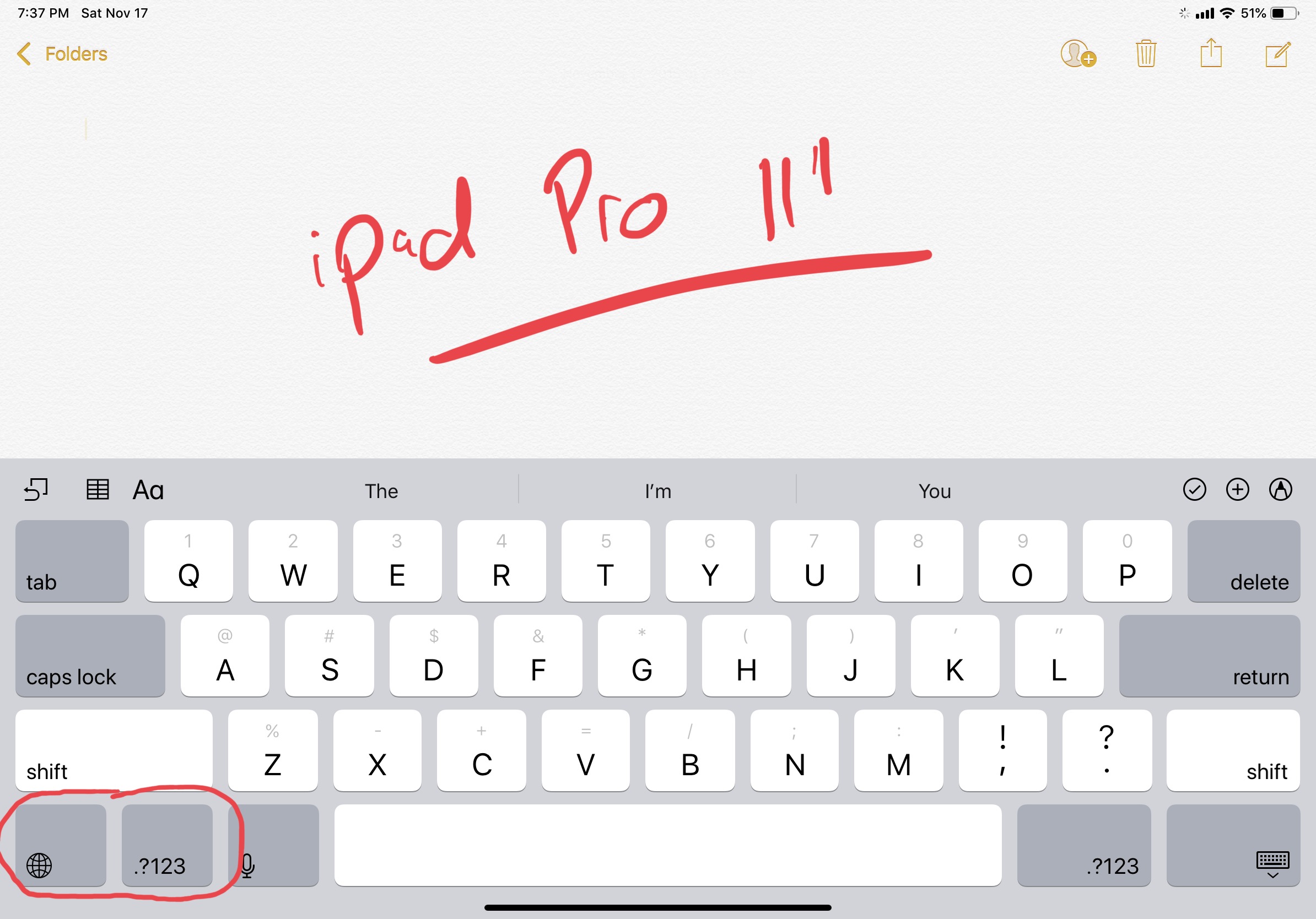 Onscreen keyboard layout for iPad Pro 11” Apple Community