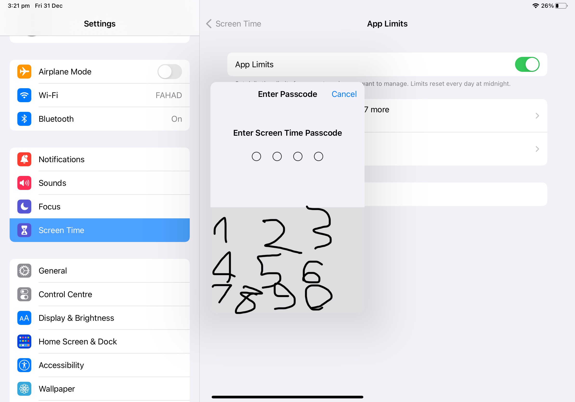 Remove time limit without password. Apple Community