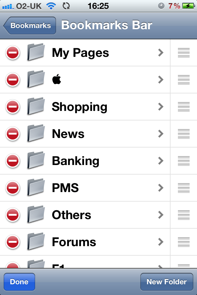 How do I remove "Bookmark Bar" folders in… Apple Community