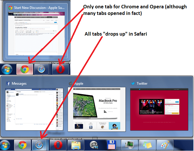 Grouping tabs in taskbar Apple Community