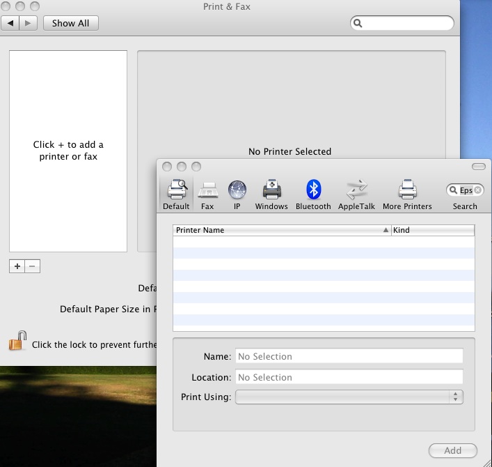 Epson Printer driver disappeared. 10.5.8 Apple Community