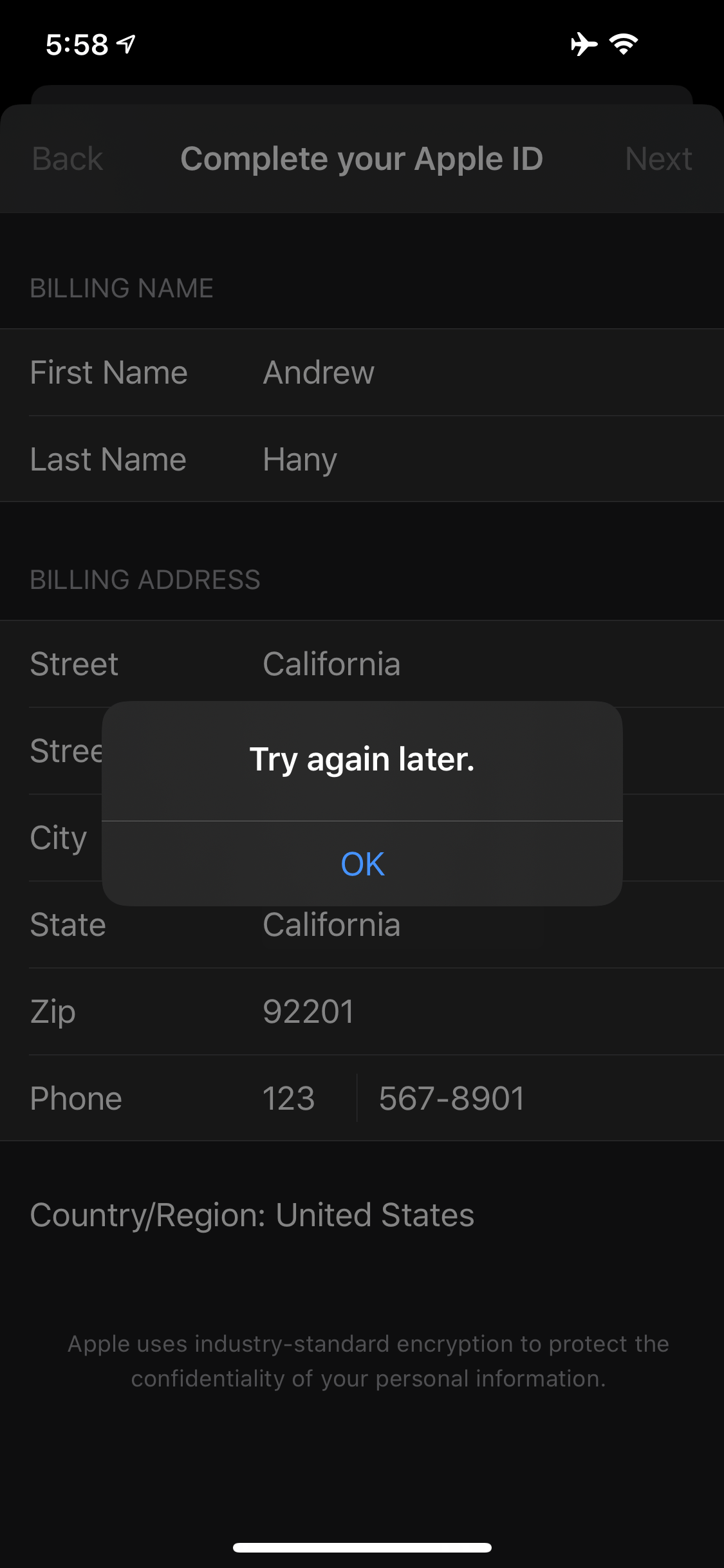 Apple id problem Apple Community