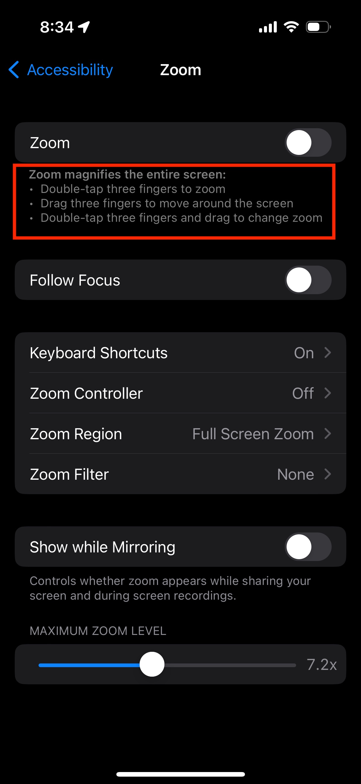 Zoom switch Apple Community