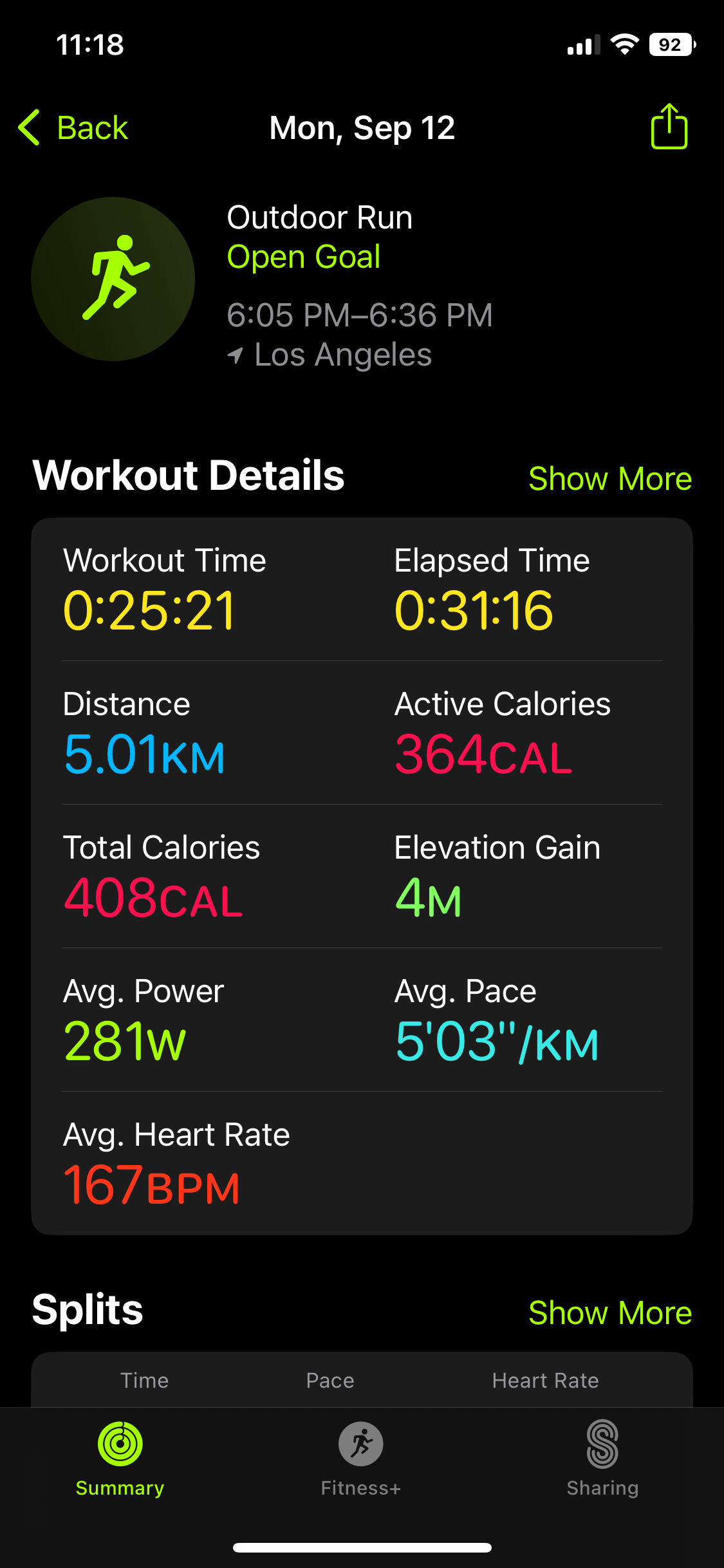 Fastest Run Badge shows Elapsed Time Rath… Apple Community