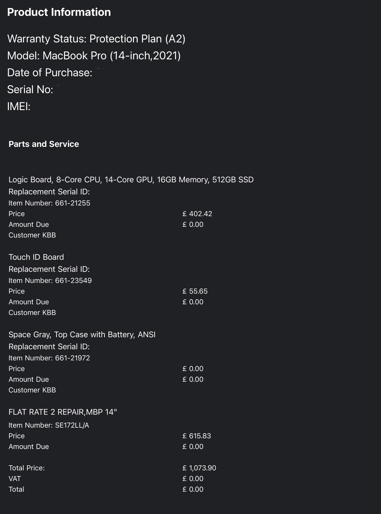 logic board replacement - Apple Community