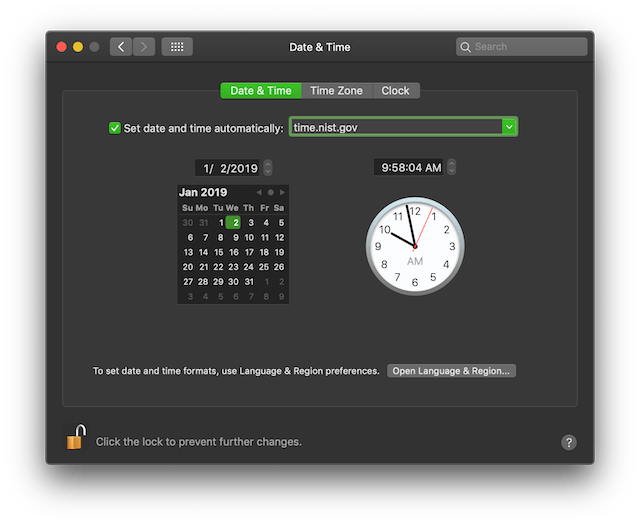 Wrong date and time when set automatically Apple Community