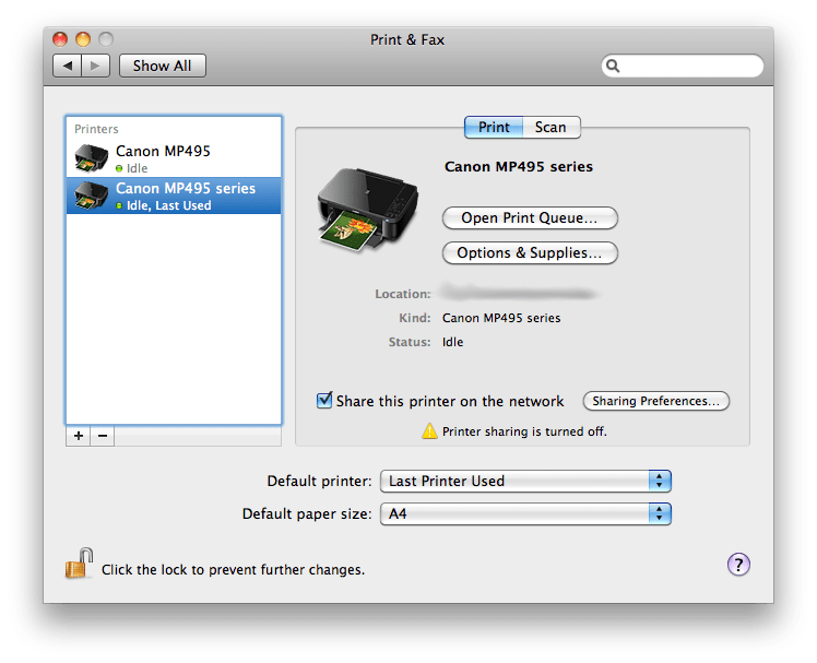 Canon MP495 Scanner not working Apple Community