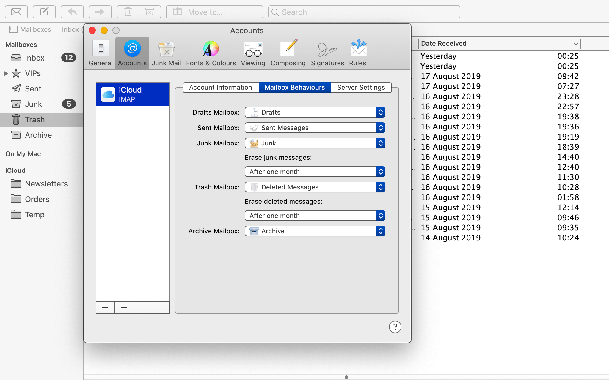 Mac Mail Trash being emptied too soon? Apple Community