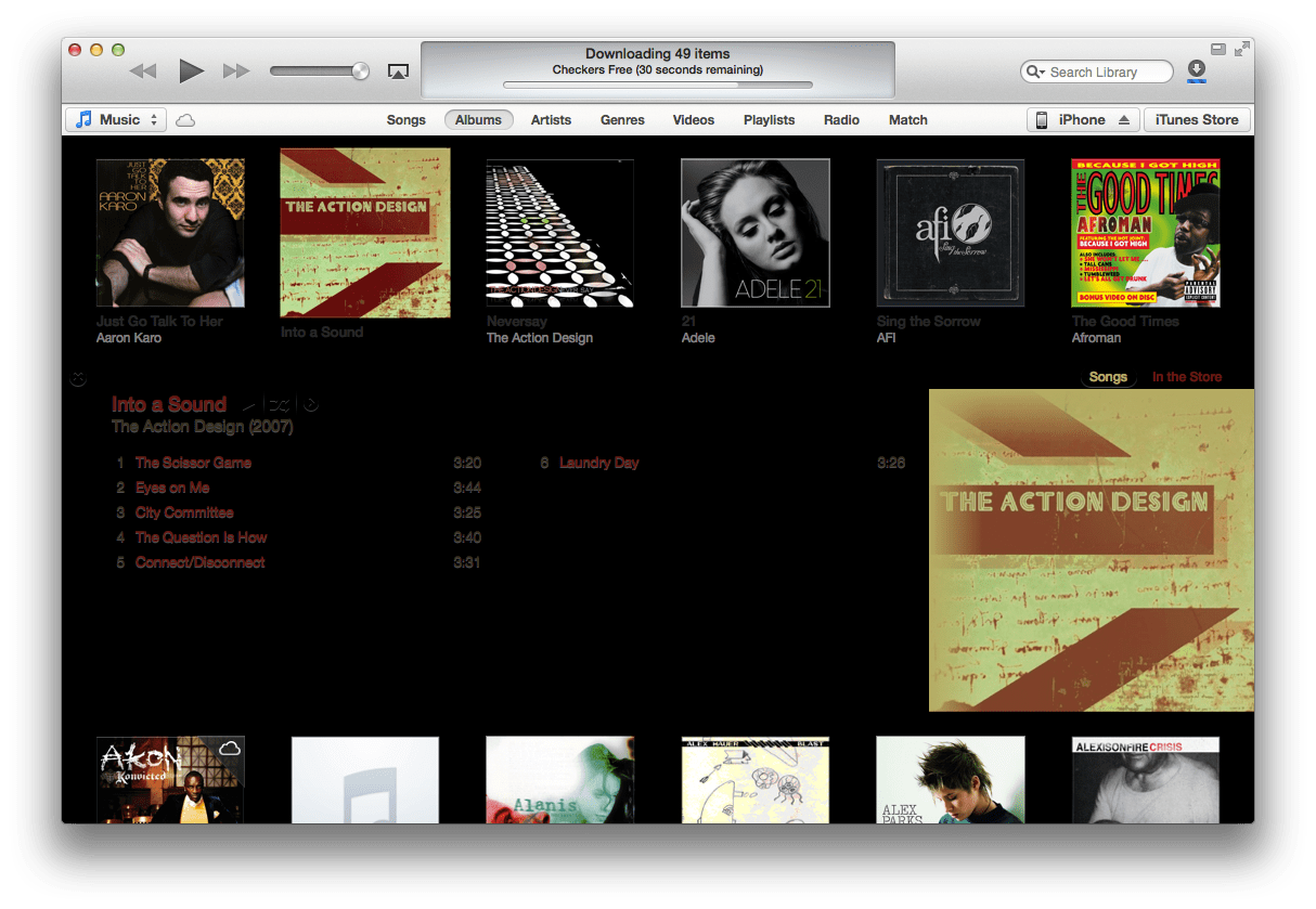 iTunes 11 has black background with black… Apple Community