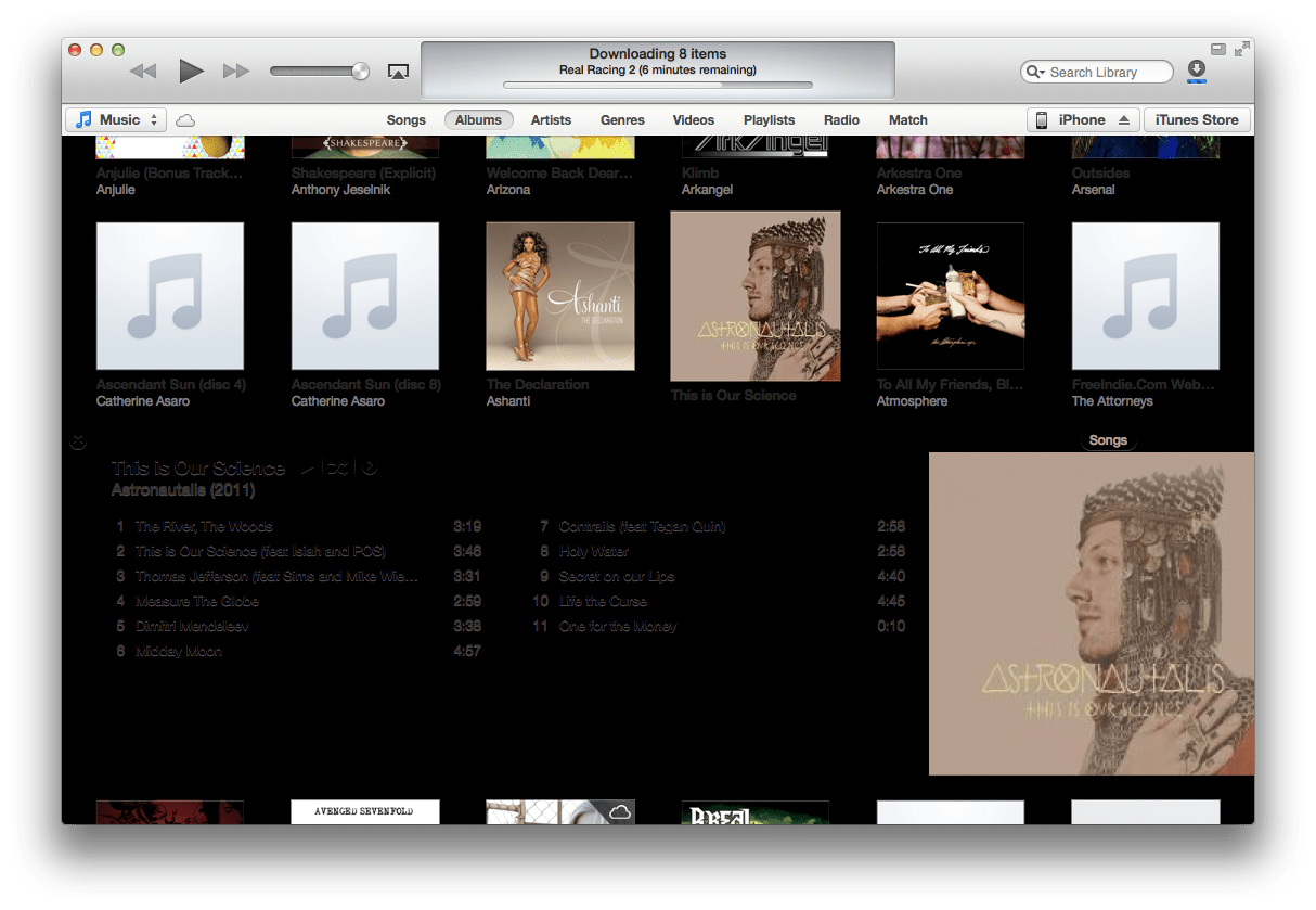iTunes 11 has black background with black… Apple Community